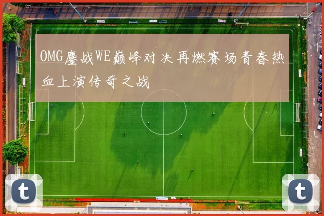 OMG鏖战WE巅峰对决再燃赛场青春热血上演传奇之战